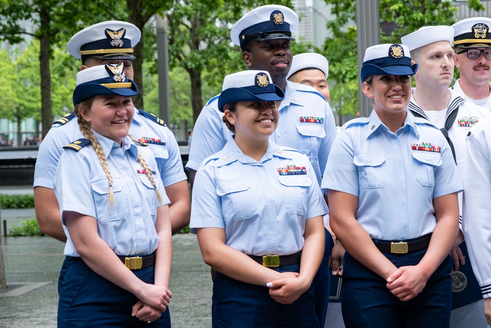 Reenlistments and Promotions During Fleet Week 2025 at the 9/11 Memorial