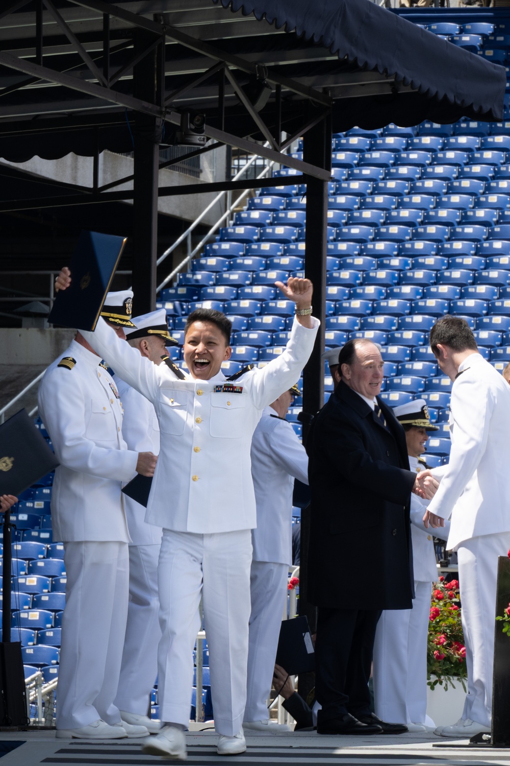Ensign Celebrates Graduation at U.S. Naval Academy Class of 2025 Commissioning Ceremony