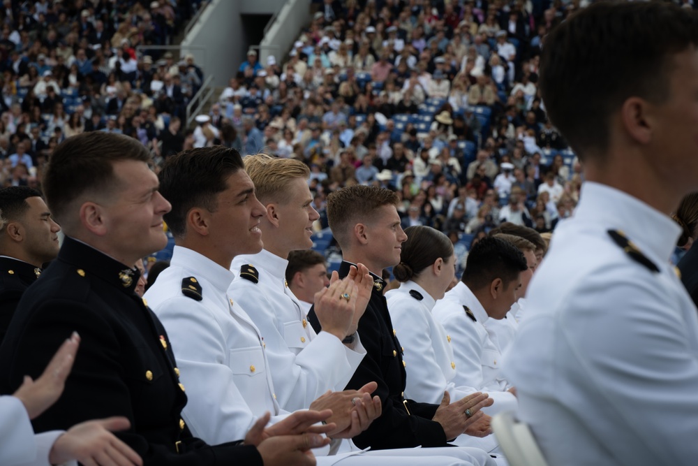 Graduates Attend U.S. Naval Academy Class of 2025 Commissioning Ceremony