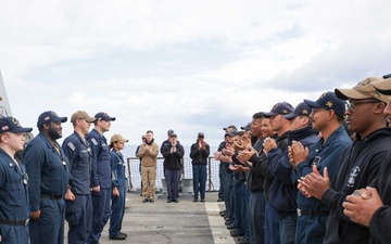 Truxtun Sailors Recieve a NAM