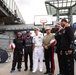 Intrepid Museum hosts an event with the Harlem Globetrotters and servicemembers