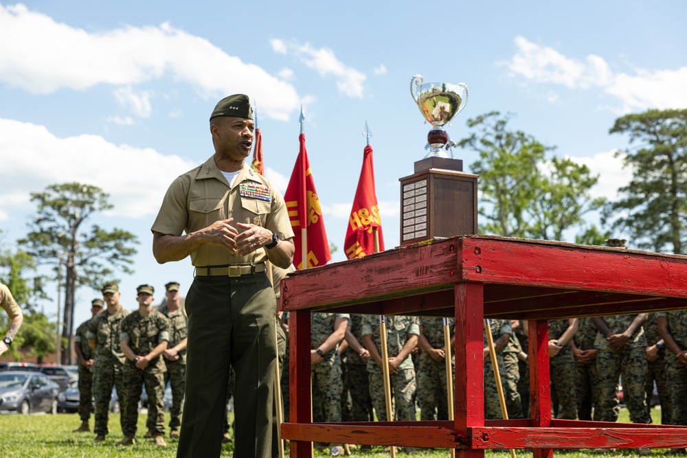 2d Battalion, 6th Marine Regiment Receives the Lieutenant General Chesty Puller Outstanding Award