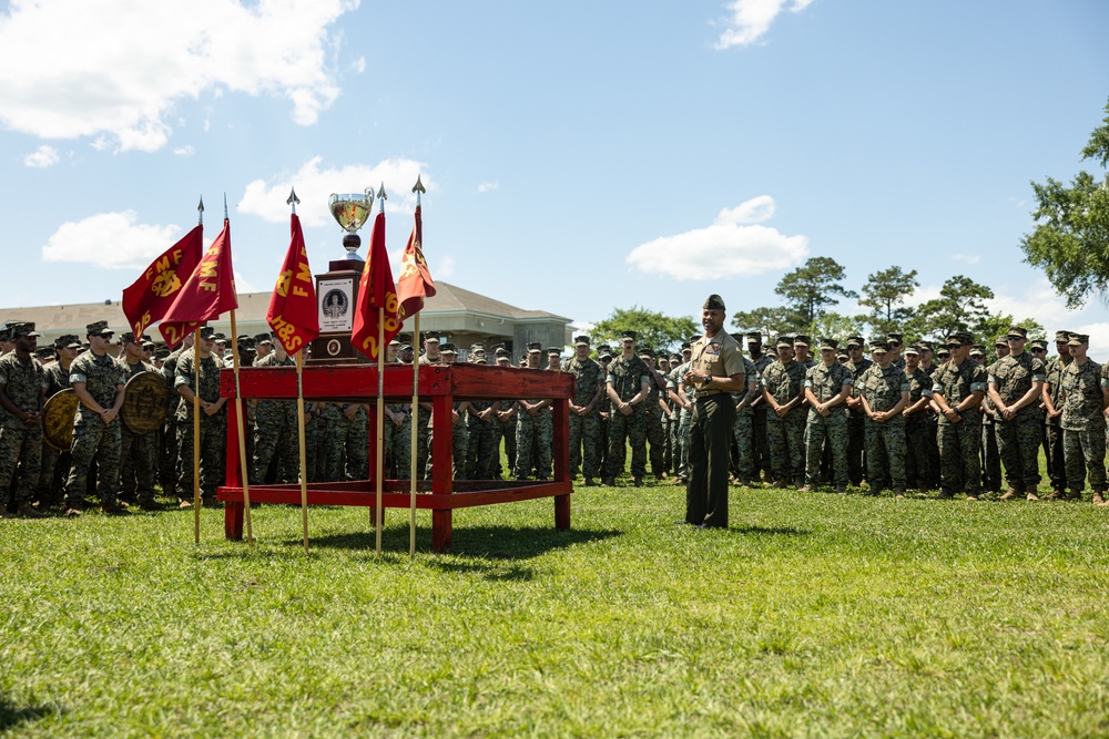 2d Battalion, 6th Marine Regiment Receives the Lieutenant General Chesty Puller Outstanding Award