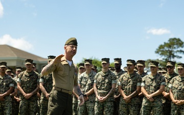 2d Battalion, 6th Marine Regiment Receives the Lieutenant General Chesty Puller Outstanding Award