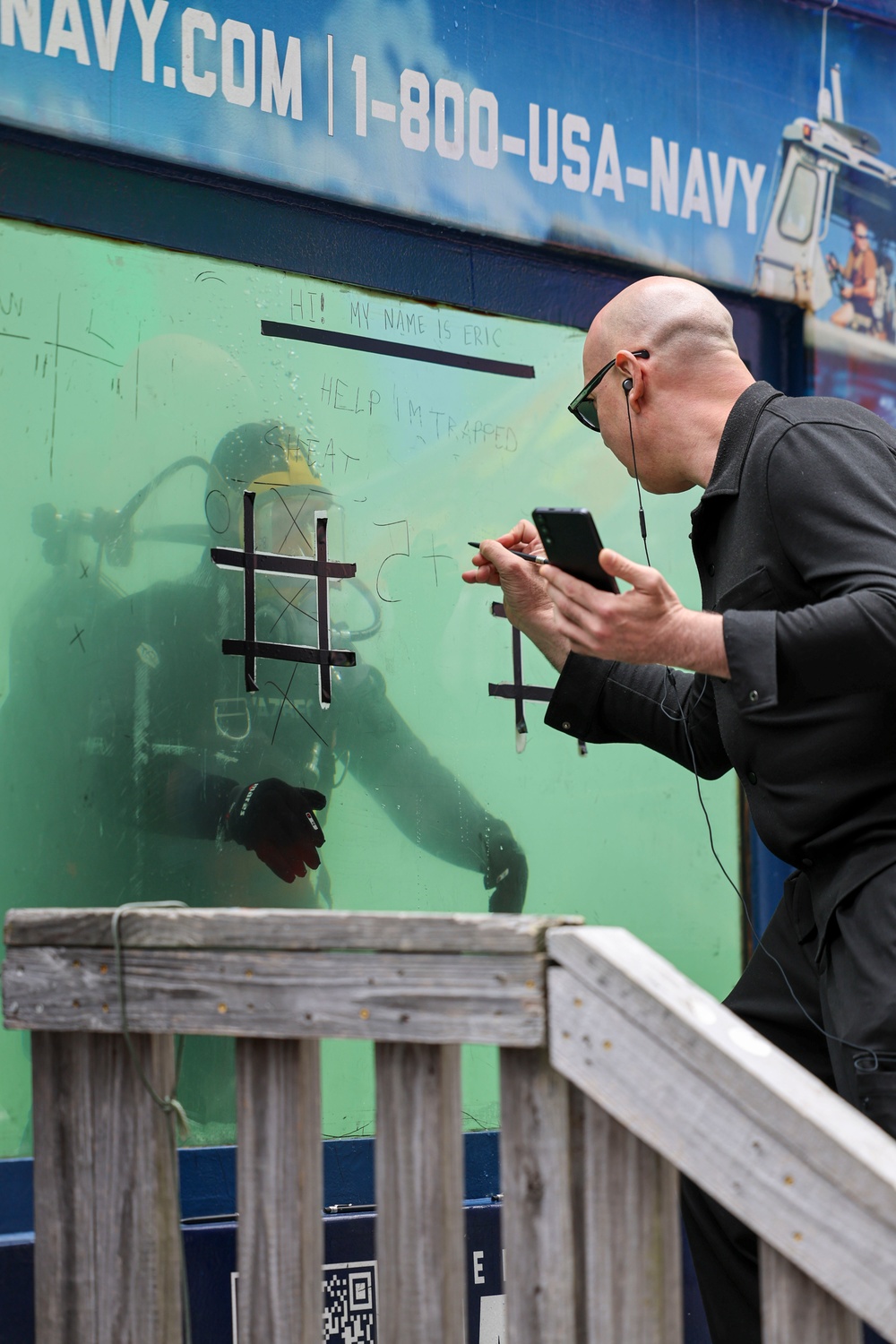 Fleet Week New York 2025 dive tank on Times Square