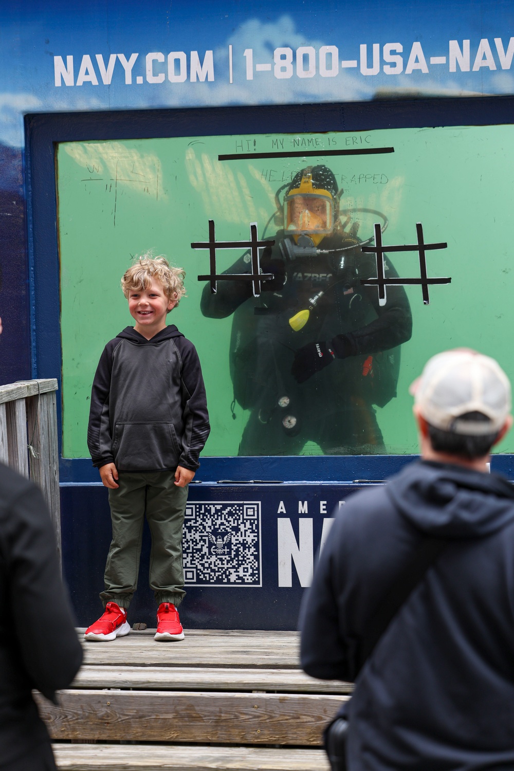 Fleet Week New York 2025 dive tank on Times Square