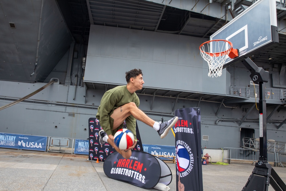 Harlem Globetrotters host Fleet Week New York competition