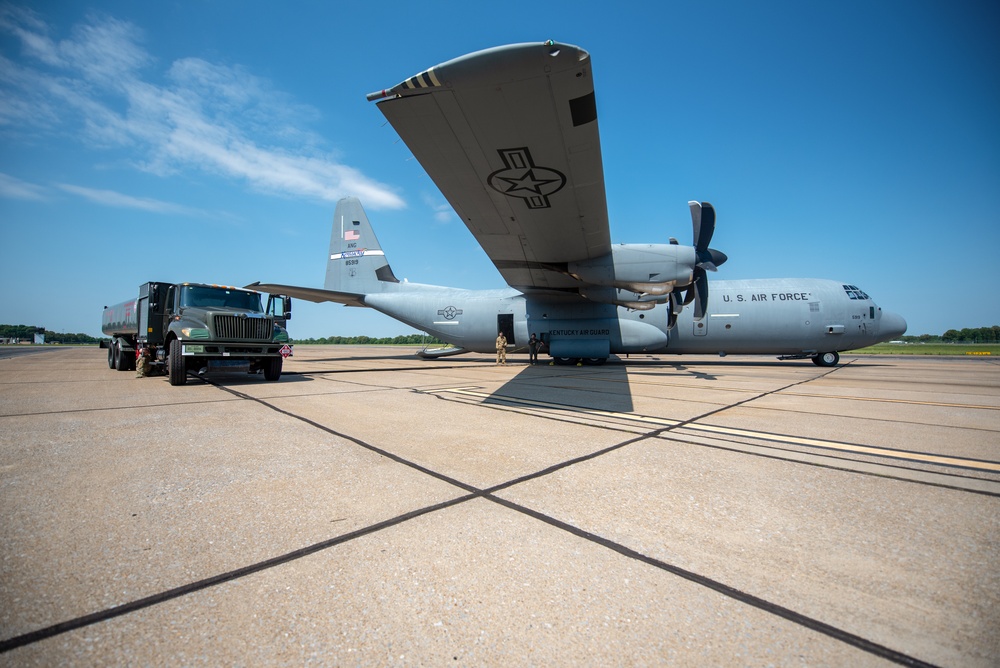 Kentucky Air Guard stages earthquake-response exercise