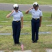 U.S. Coast Guard Academy cadets, from New London, Connecticut, salute a grave of a World War II veteran during a flag placing ceremony at Green Hills Memorial Park in Rancho Palos Verdes, California, May 24, 2025.