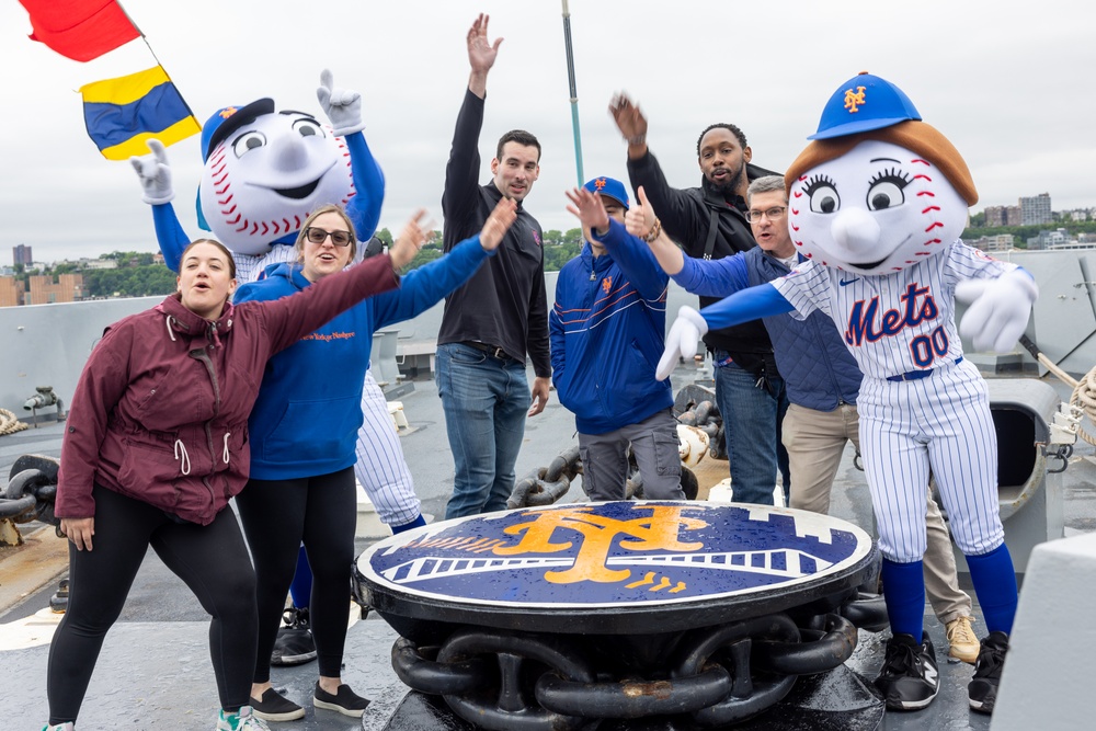 Fleet Week New York 2025: USS New York Welcomes Mr. and Mrs. Met