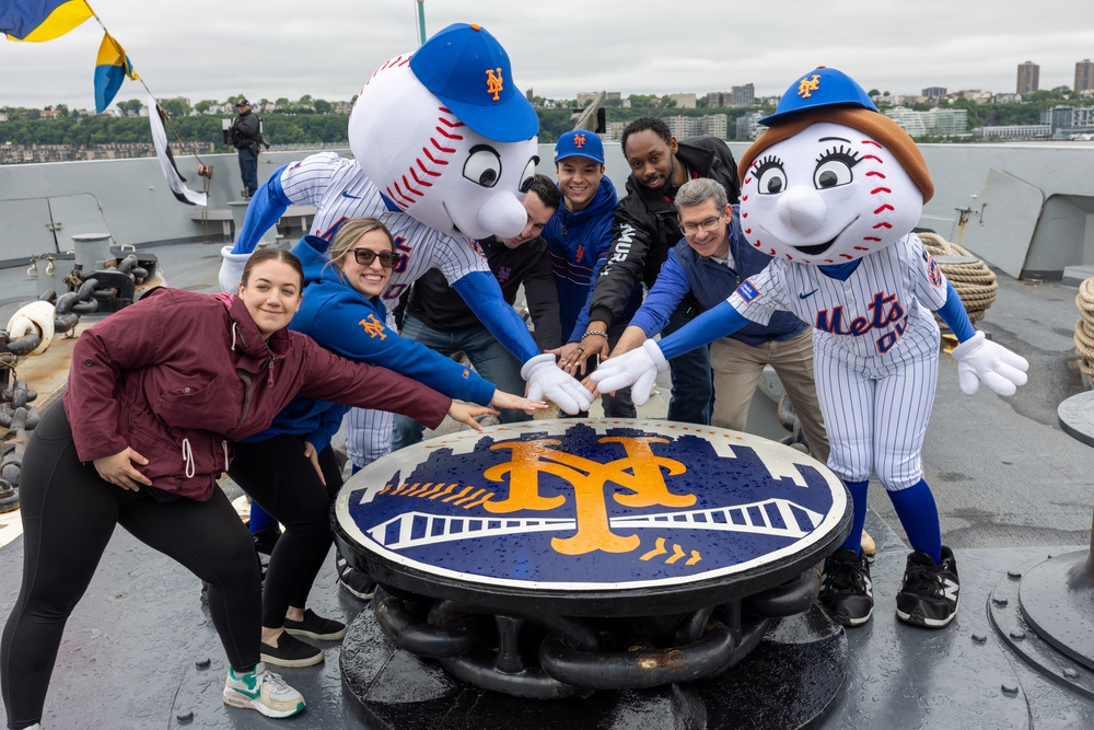 Fleet Week New York 2025: USS New York Welcomes Mr. and Mrs. Met