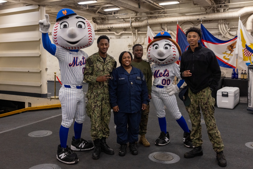Fleet Week New York 2025: USS New York Welcomes Mr. and Mrs. Met
