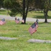 American flags are placed in honor of Memorial Day weekend at Green Hills Cemetery in Rancho Palos Verdes, California, May 24, 2025.