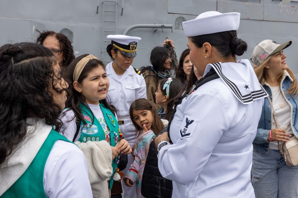 Fleet Week New York 2025: Girl Scouts Tour USS New York