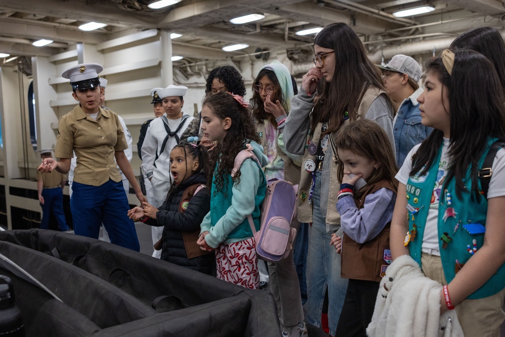 Fleet Week New York 2025: Girl Scouts Tour USS New York