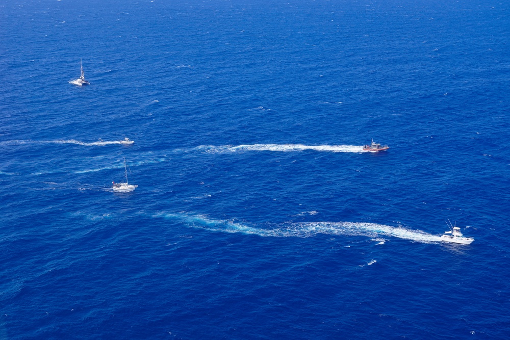 Coast Guard escorts sailing vessel into Honolulu after transpacific voyage