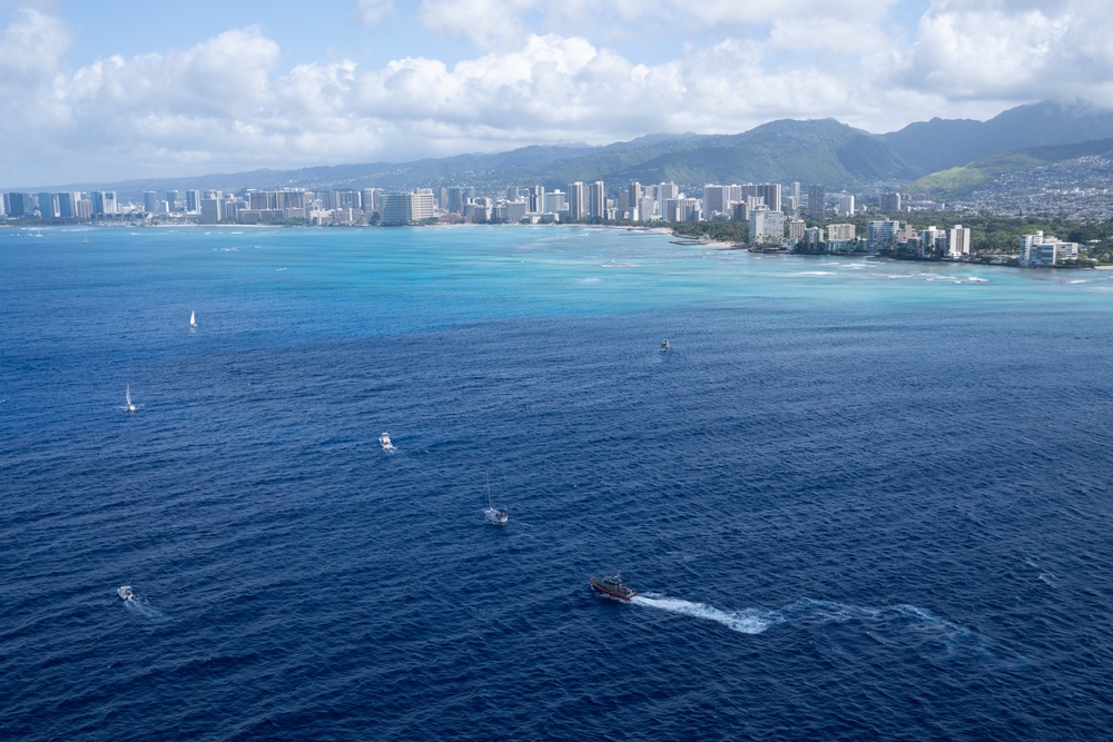 Coast Guard escorts sailing vessel into Honolulu after transpacific voyage