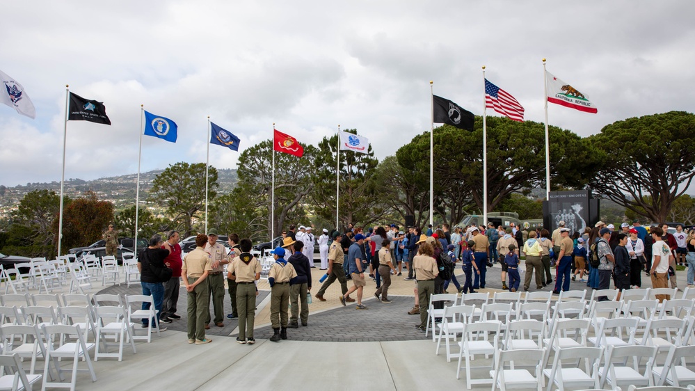 Green Hills Memorial Park Flag Laying Community Event during Los Angeles Fleet Week