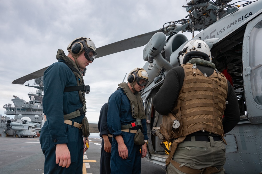 USS America (LHA 6) Hosts Midshipmen