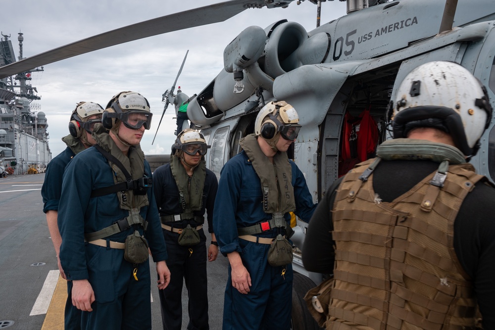 USS America (LHA 6) Hosts Midshipmen