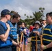 U.S. Sailors and Marines visit the Cabrillo Beach Youth Center for LA Fleet Week