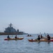 U.S. Sailors and Marines visit the Cabrillo Beach Youth Center for LA Fleet Week
