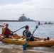 U.S. Sailors and Marines visit the Cabrillo Beach Youth Center for LA Fleet Week