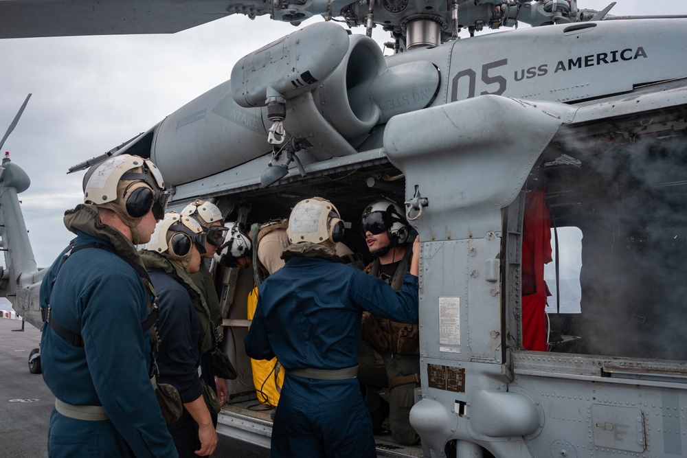 USS America (LHA 6) Hosts Midshipmen