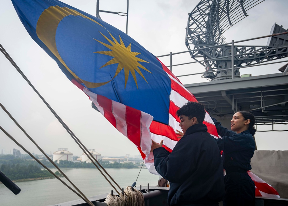 USS Nimitz Conducts Port Call in Malaysia