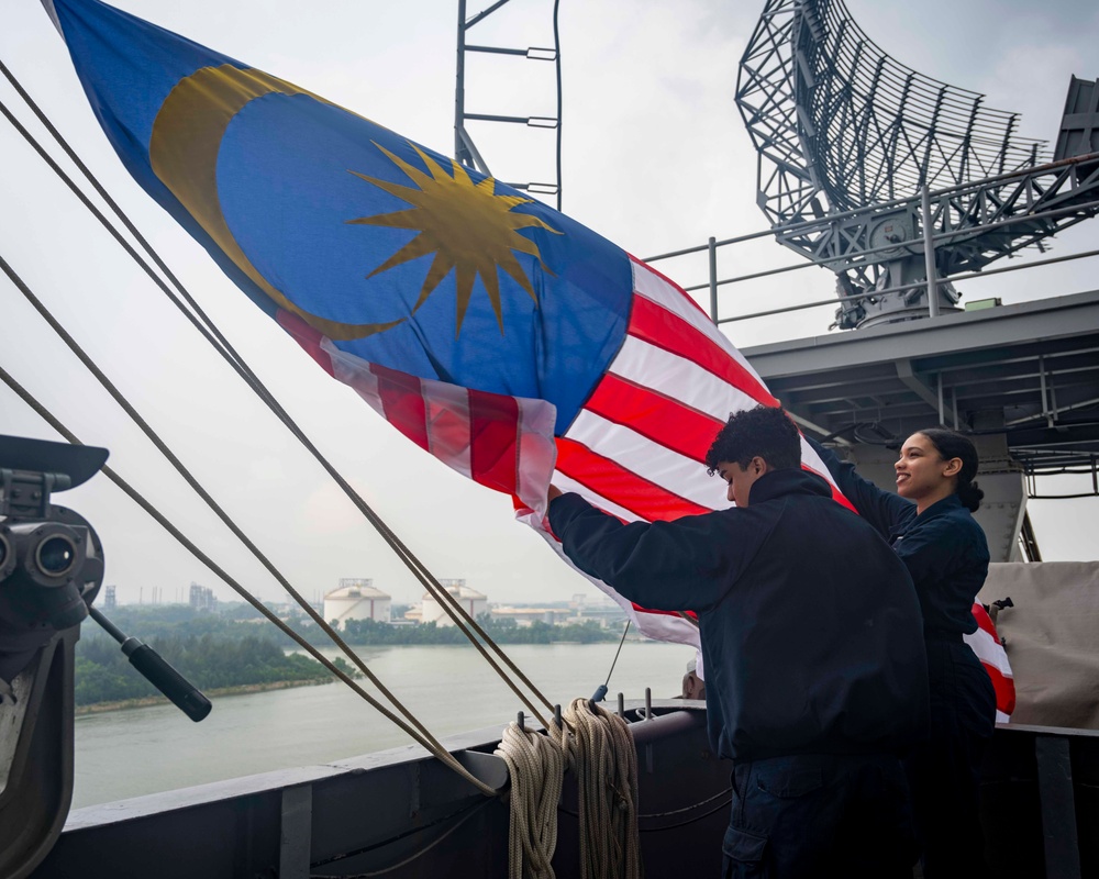 USS Nimitz Conducts Port Call in Malaysia