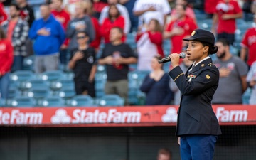 U.S. Service Members Attend LA Angels Game for LA Fleet Week