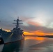 USS Curtis Wilbur Moored Alongside USS Nimitz