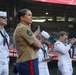 U.S. service members attend Los Angeles Angels baseball game during LA Fleet Week