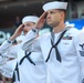 U.S. service members attend Los Angeles Angels baseball game during LA Fleet Week