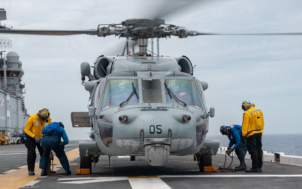USS America (LHA 6) Conducts Flight Operations