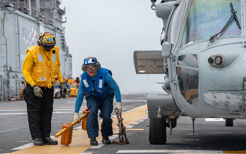 USS America (LHA 6) Conducts Flight Operations
