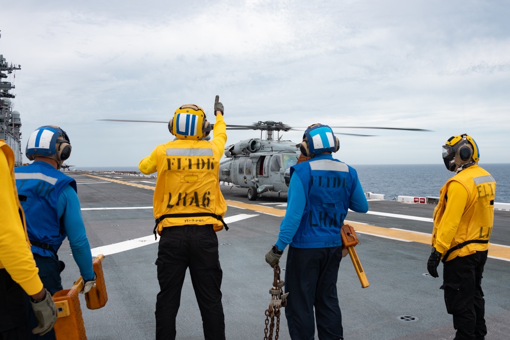 USS America (LHA 6) Conducts Flight Operations