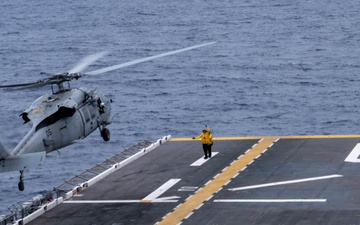USS America (LHA 6) Conducts Flight Operations