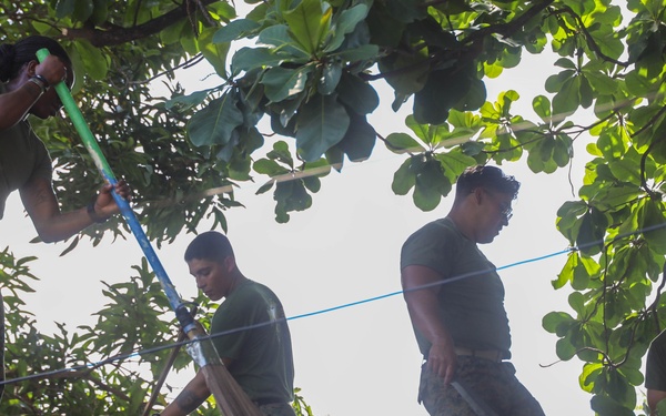 KAMANDAG 9: VMM-364 and MWSS-373 participate in a community service project