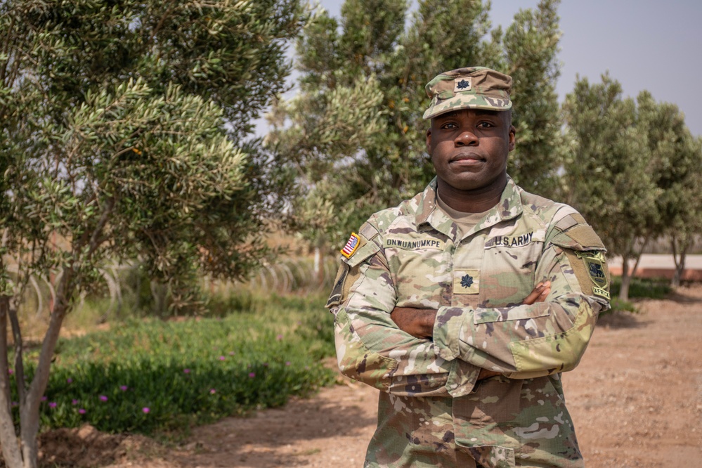 SETAF-AF chief of fires poses for a photo at African Lion 2025