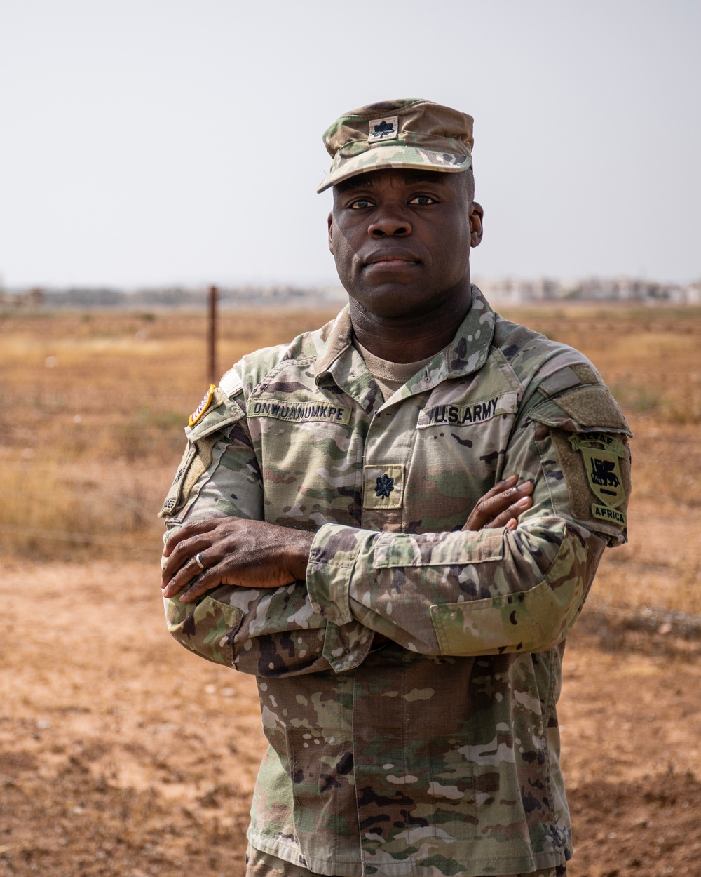 SETAF-AF chief of fires poses for a photo at African Lion 2025