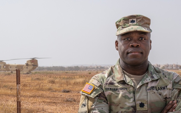 SETAF-AF chief of fires poses for a photo at African Lion 2025