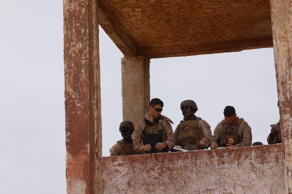 US Marines, Morocco conduct call for fire training at African Lion 2025