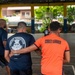 Members from the Legend-class USCGC Stratton compete in a game of basketball with Philippines Coast Guard in Puerto Princesa, Philippines