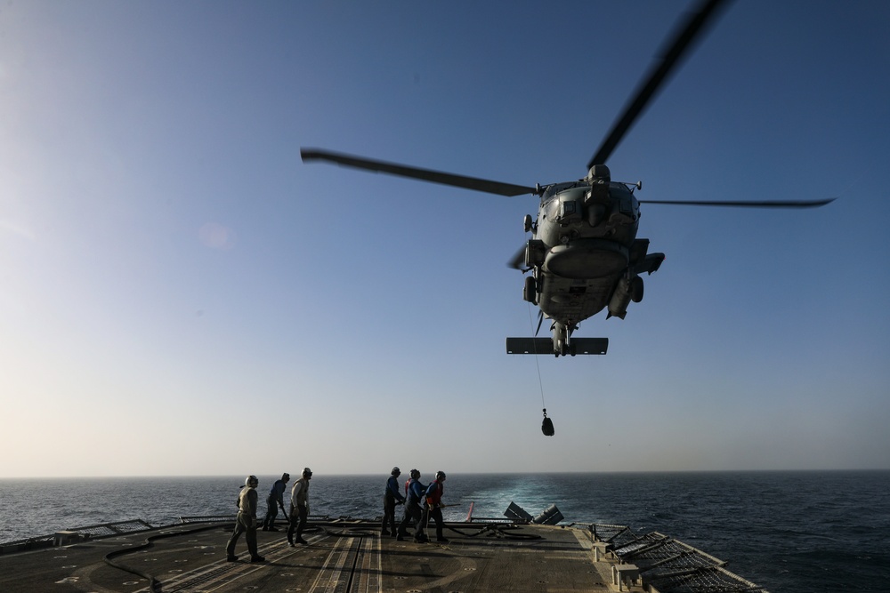 USS Princeton conducts operations in the U.S. Central Command area of responsibility as part of the Carl Vinson Carrier Strike Group