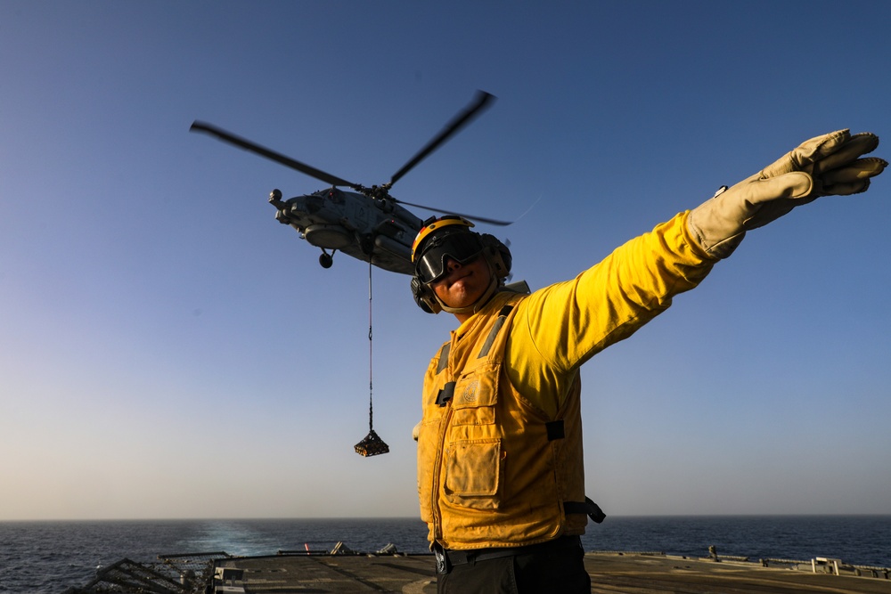 USS Princeton conducts operations in the U.S. Central Command area of responsibility as part of the Carl Vinson Carrier Strike Group
