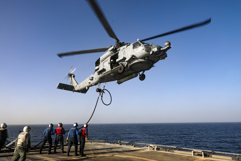 USS Princeton conducts operations in the U.S. Central Command area of responsibility as part of the Carl Vinson Carrier Strike Group