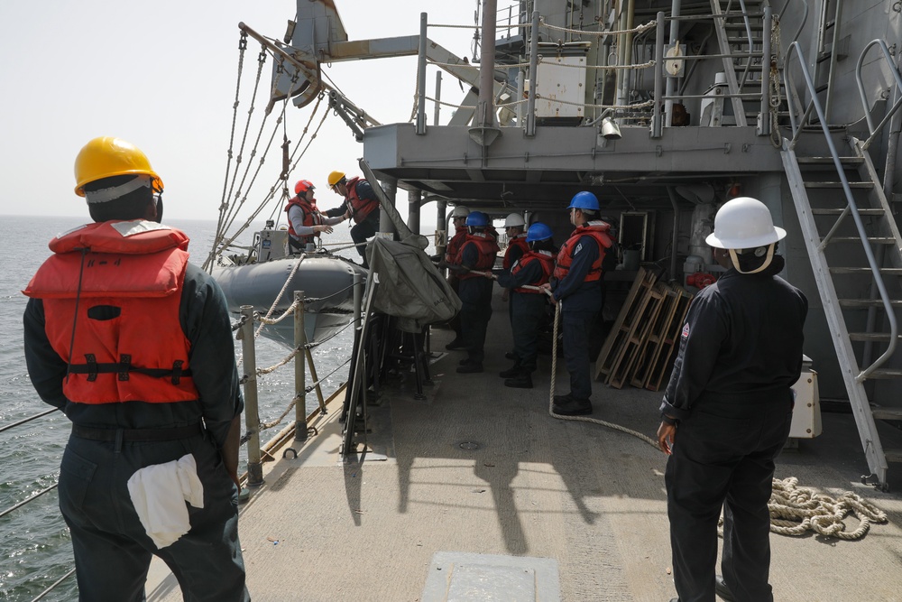 USS Princeton conducts operations in the U.S. Central Command area of responsibility as part of the Carl Vinson Carrier Strike Group