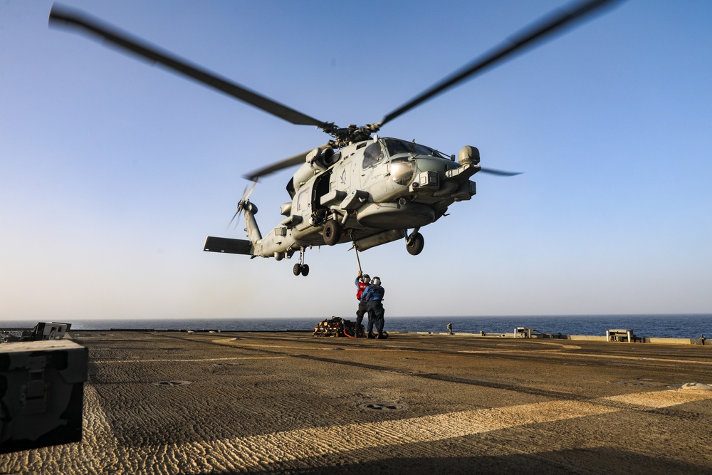 USS Princeton conducts operations in the U.S. Central Command area of responsibility as part of the Carl Vinson Carrier Strike Group