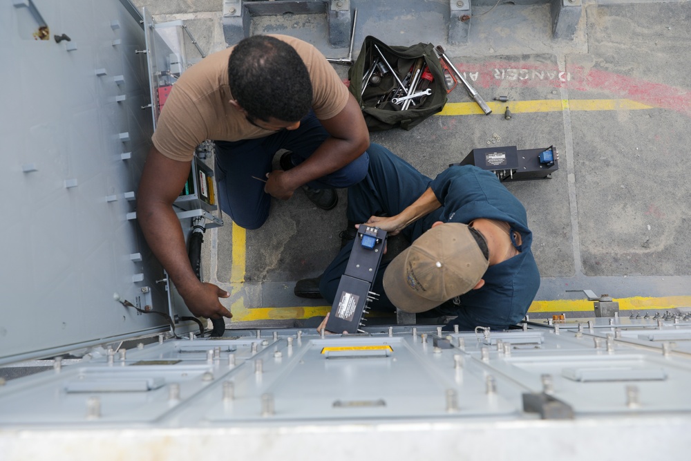 USS Princeton conducts operations in the U.S. Central Command area of responsibility as part of the Carl Vinson Carrier Strike Group